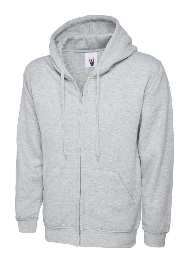 Grey Hood Zip