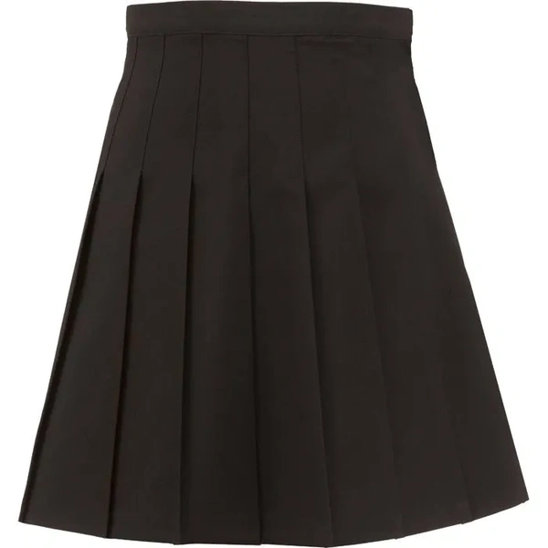  1eg - Senior - Stitch - Down - Pleat - Skirt - Black 1